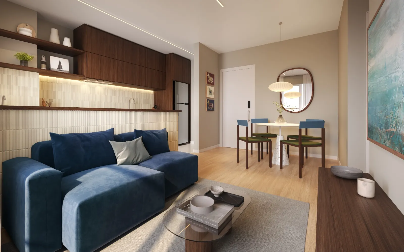 Living — apartamento Tipo 02