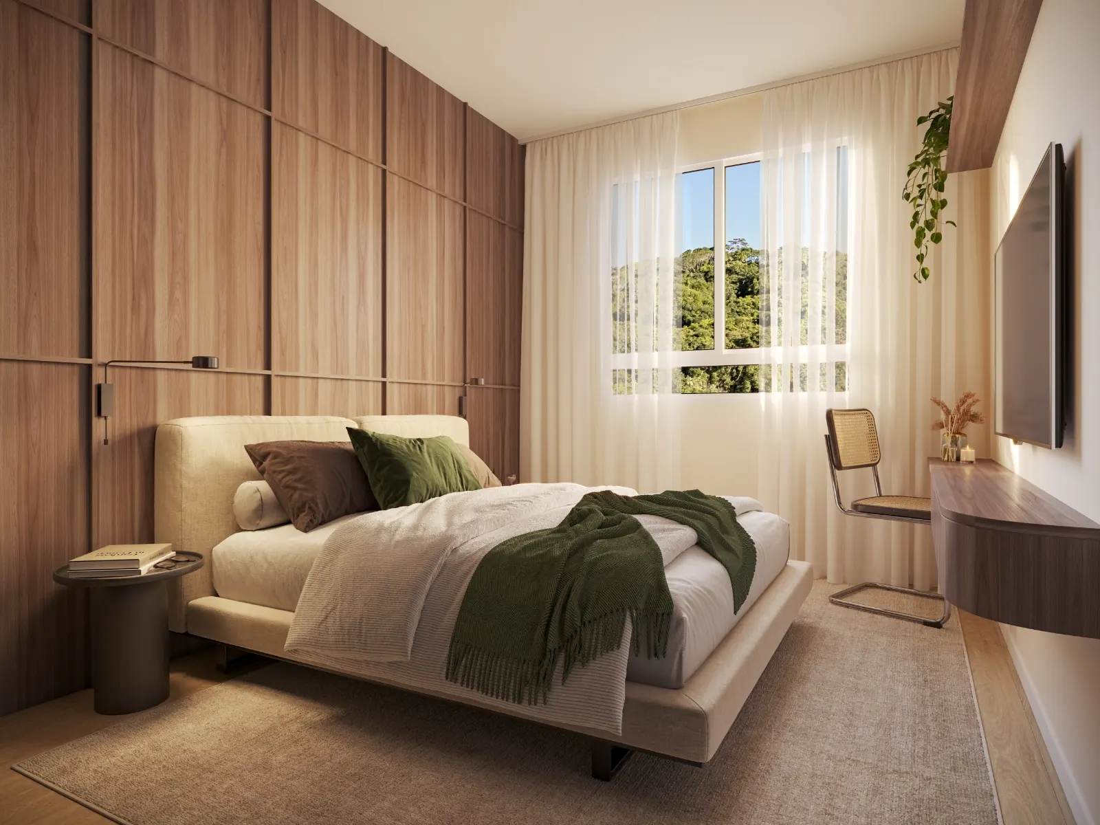 Suíte — apartamento Tipo 01